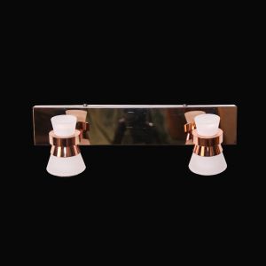 AGOSTINO Rosegold Metal Double Tilting Led Wall Bracket