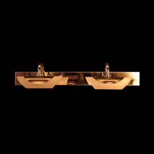 ARTURO Chrome Metal Double Tilting Led Wall Bracket