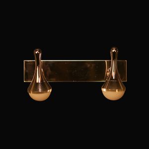 ALDO Chrome Metal Double Tilting Led Wall Bracket
