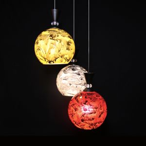 MARIO Glass 3 Light Cluster Hanging Lights