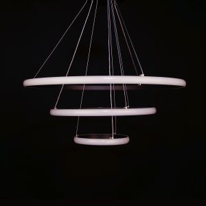 FAUSTA Black Acrylic Chandelier