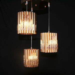 MACON Matt Golden Metal with Crystals