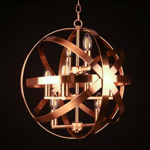 FAYE Antique Gold Heavy Metal Globe