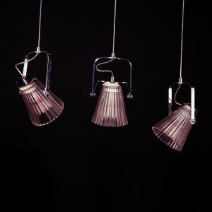 LILI Chrome Metal with Tilting Glass